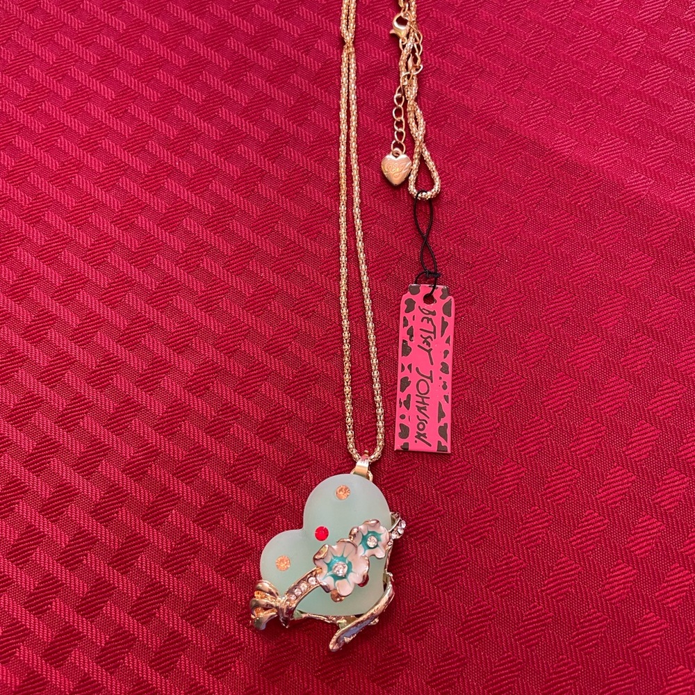 Betsey Johnson Heart Pendant Necklace